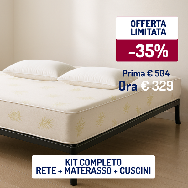 Complete Bed Kit – Mattress + Bed Base + Pillows