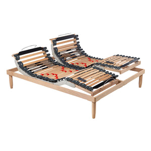 Rete letto motore a scomparsa radiofrequenza con telaio in legno Bionica