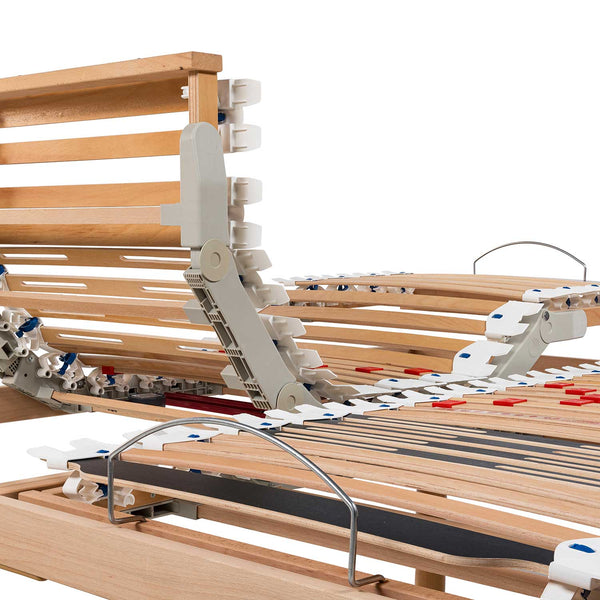 Réseau de lit moteur escamotable à radiofréquence avec cadre en bois Bionica Plus
