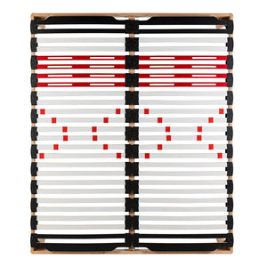 Rete letto con regolatori con telaio in legno Dinamic