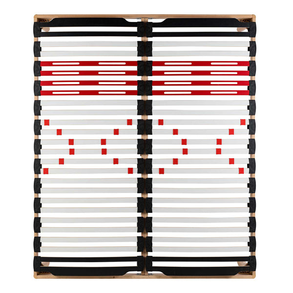 Rete letto con regolatori con telaio in legno Dinamic