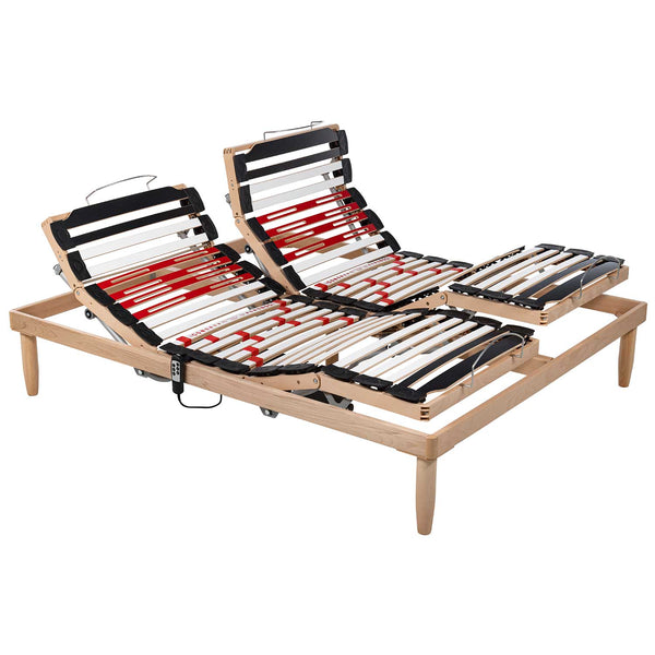 Réseau de lit moteur à câble avec cadre en bois Dinamic