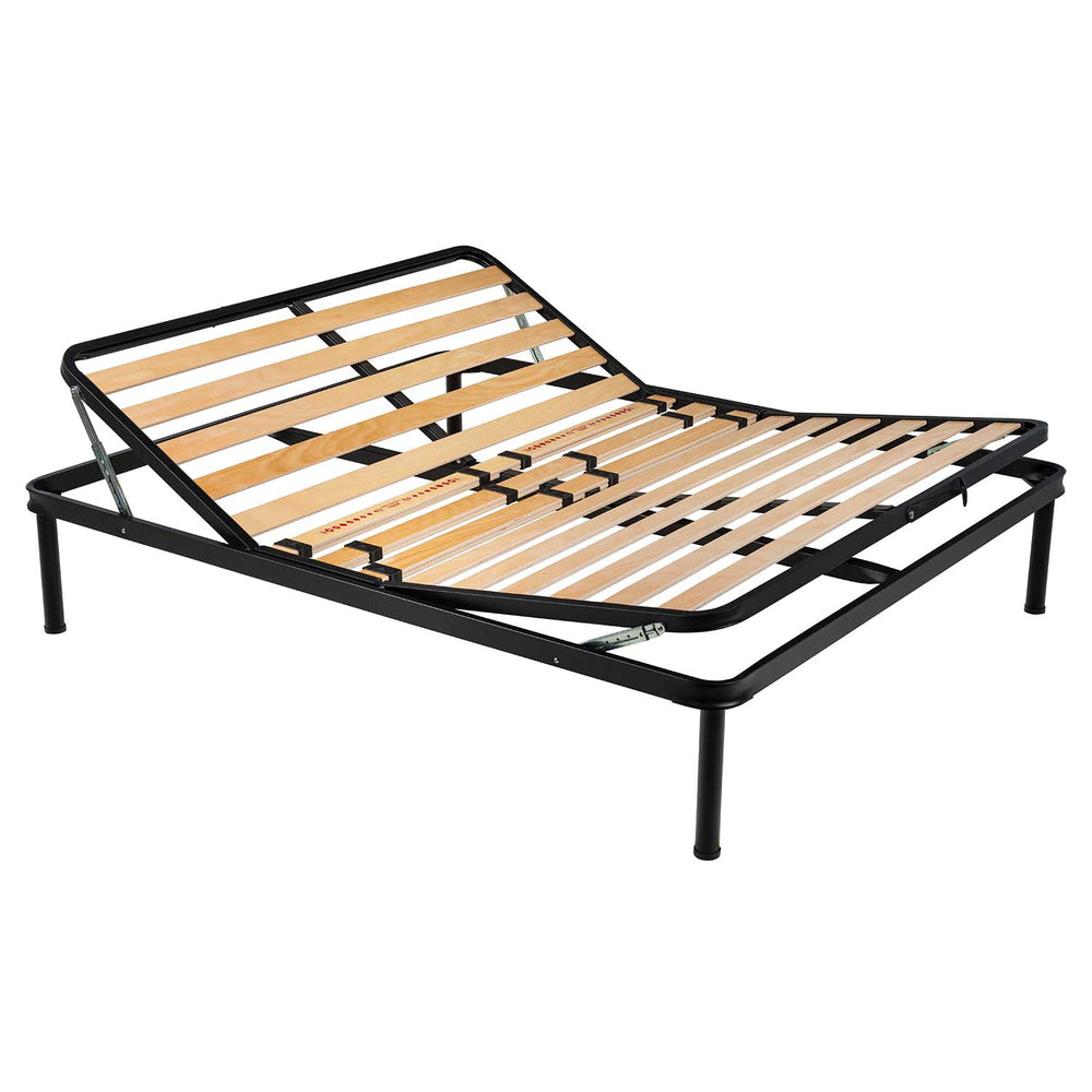 Manual bed network with single lift and iron frame Galaxy