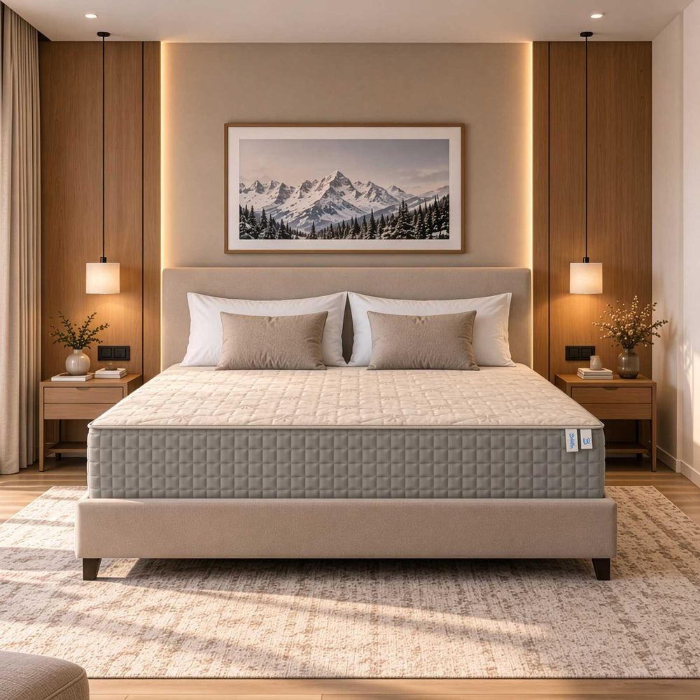 Luxury mattress with memory and 800 pocket springs, 25 cm high