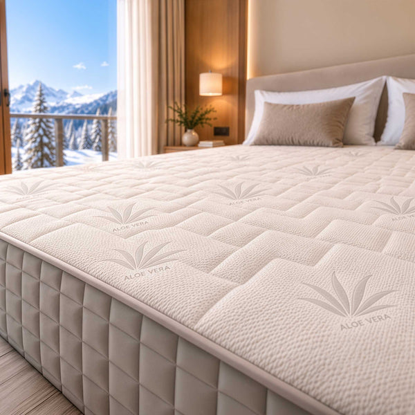 Matelas luxe à mémoire de forme et 800 ressorts ensachés, hauteur 27 cm