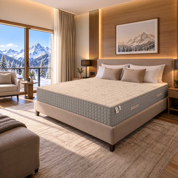Luxury mattress with memory and 800 pocket springs, 25 cm high
