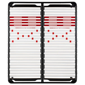 Réseau de lit avec régulateurs avec cadre en fer Multicomfort