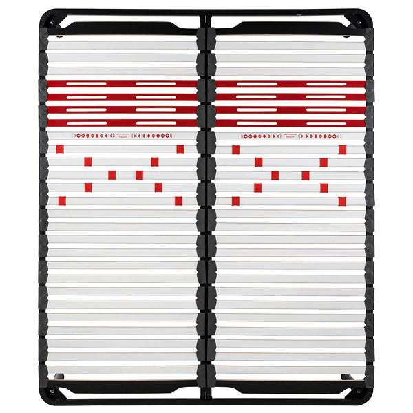 Réseau de lit avec régulateurs avec cadre en fer Multicomfort