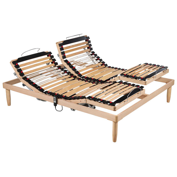 Réseau de lit moteur à câble avec cadre en bois Sicura