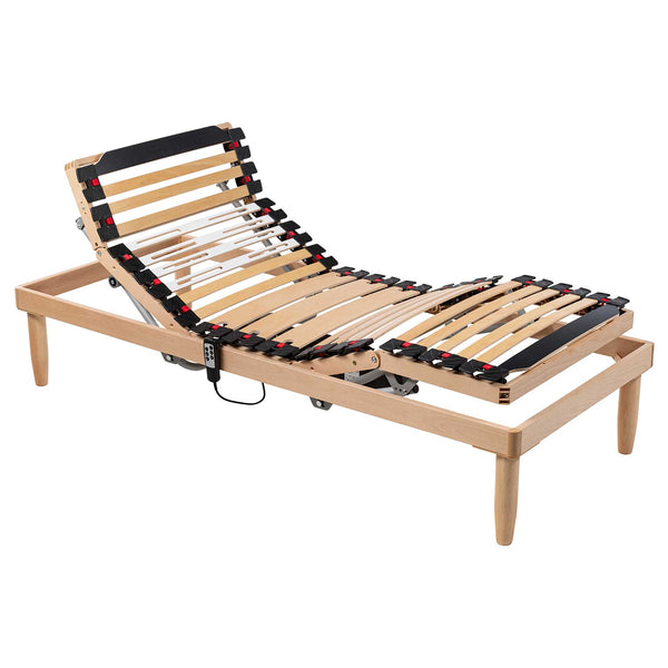 Réseau de lit moteur à câble avec cadre en bois Sicura