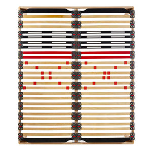 Bed network with regulators with Synergic wooden frame
