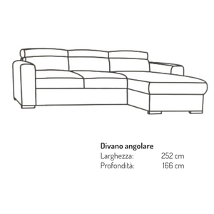 Corner sofa bed with Rachel chaise lounge