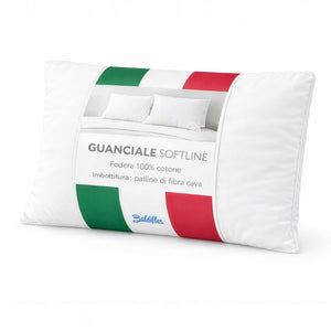 Cuscino in fibra Cava, Fodera 100% Cotone Traspirante Sfoderabile