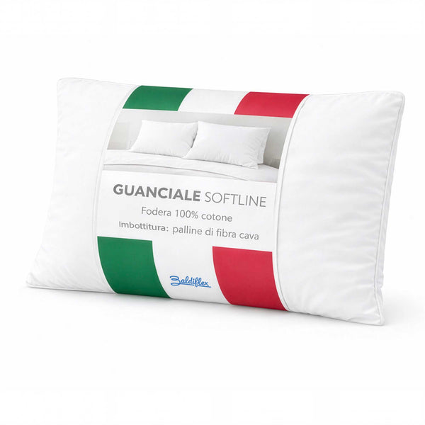 Cuscino in fibra Cava, Fodera 100% Cotone Traspirante Sfoderabile