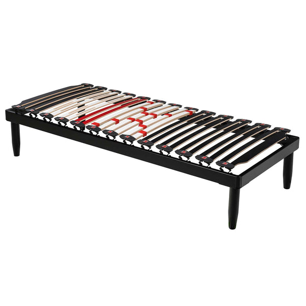 Rete letto con regolatori con telaio in legno Top