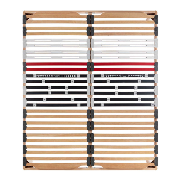 Bed network with regulators with Trendy wooden frame