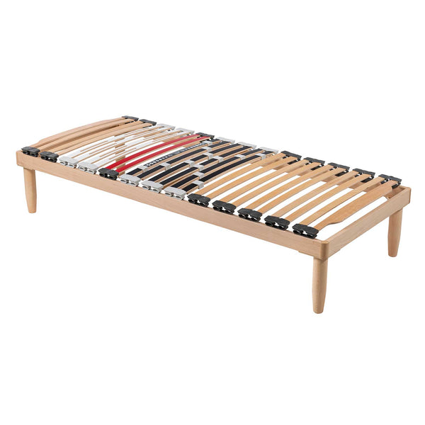 Bed network with regulators with Trendy wooden frame