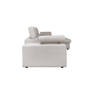 Canapé-lit d'angle avec méridienne Rachel