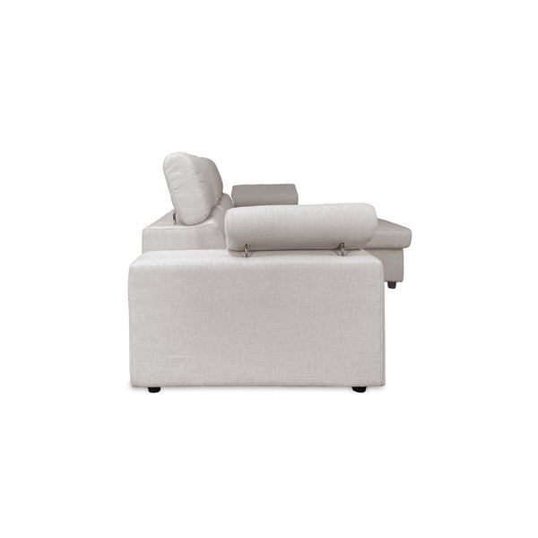 Canapé-lit d'angle avec méridienne Rachel