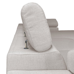 Canapé-lit d'angle avec méridienne Rachel