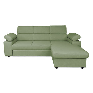 Canapé-lit d'angle avec méridienne Rachel