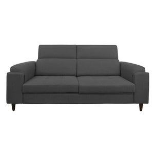 Divano allungabile frontale tessuto grigio antracite Derry Baldiflex