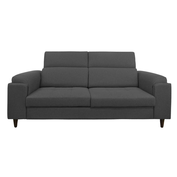 Divano allungabile frontale tessuto grigio antracite Derry Baldiflex