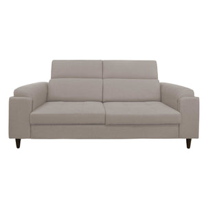 Divano allungabile frontale tessuto grigio chiaro Derry Baldiflex