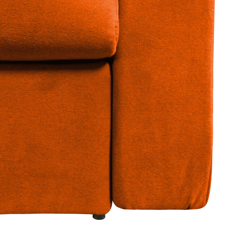 baldiflex divano letto tony in tessuto narancione particolare