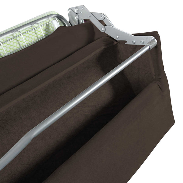 baldiflex divano letto tony in tessuto caffè porta cuscini