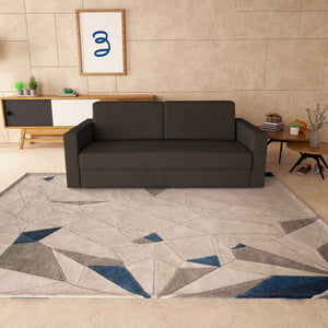 baldiflex divano letto tony in tessuto caffè frontale