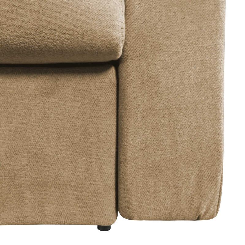 baldiflex divano letto tony in tessuto cammello particolare