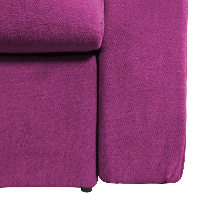 baldiflex divano letto tony in tessuto fucsia particolare