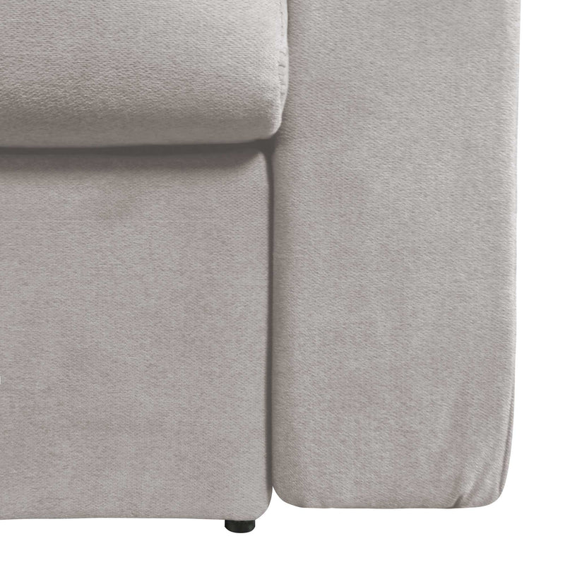 baldiflex divano letto tony in tessuto grigio chiaro particolare