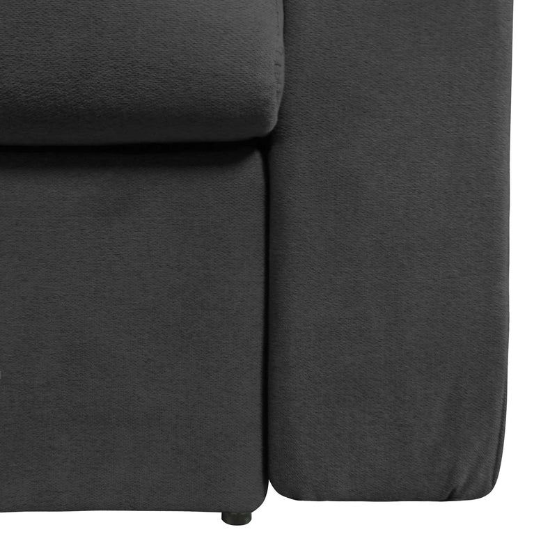 baldiflex divano letto tony in tessuto grigio grafite particolare