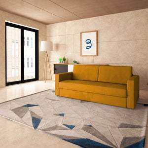 baldiflex divano letto tony in tessuto mango da destra