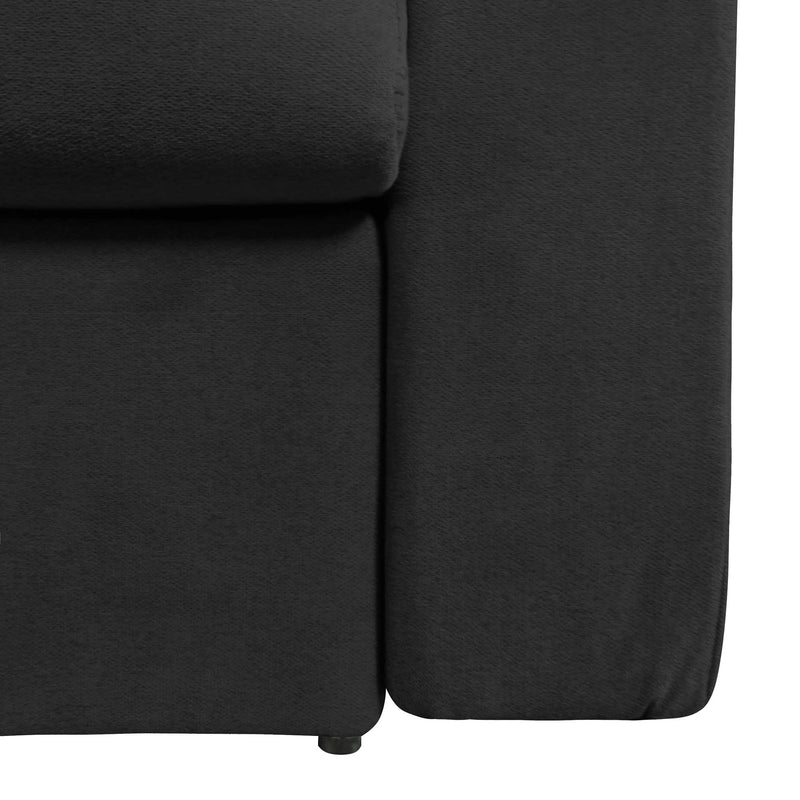 baldiflex divano letto tony in tessuto nero particolare