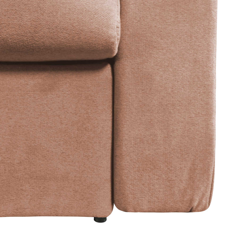 baldiflex divano letto tony in tessuto rosa antico particolare