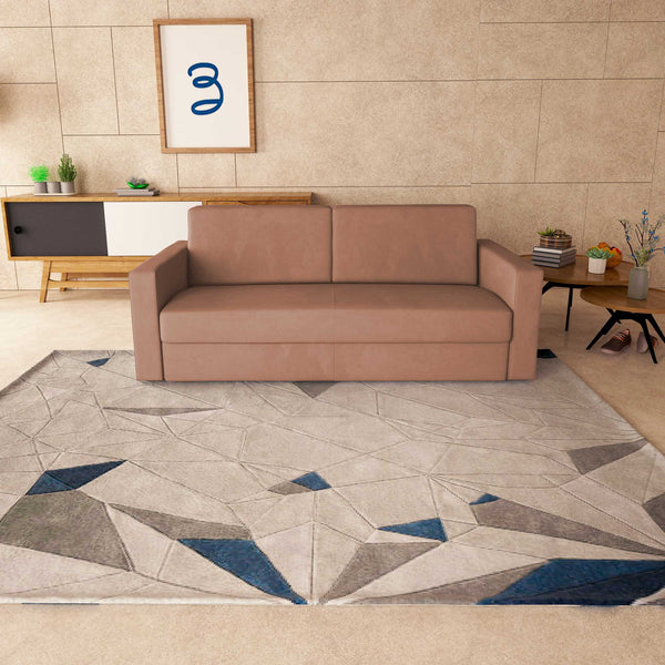 baldiflex divano letto tony in tessuto rosa antico frontale