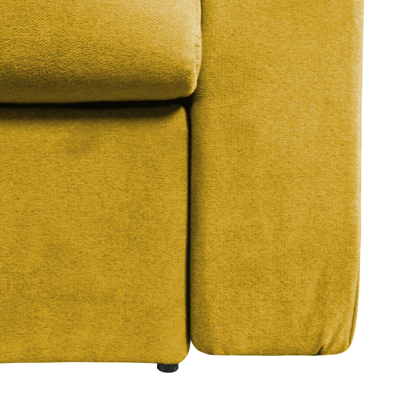 baldiflex divano letto tony in tessuto senape particolare