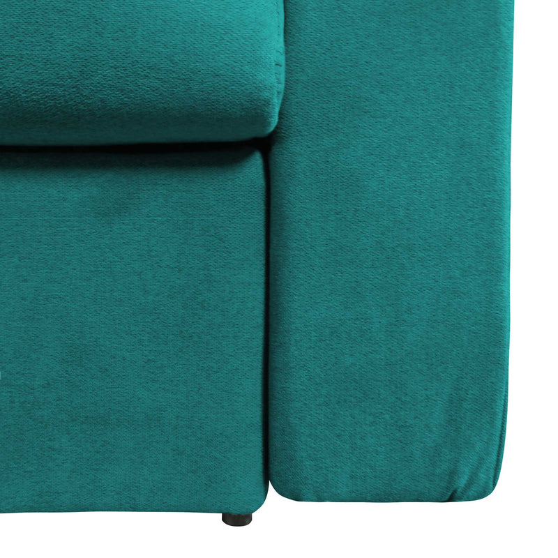 baldiflex divano letto tony in tessuto turchese particolare