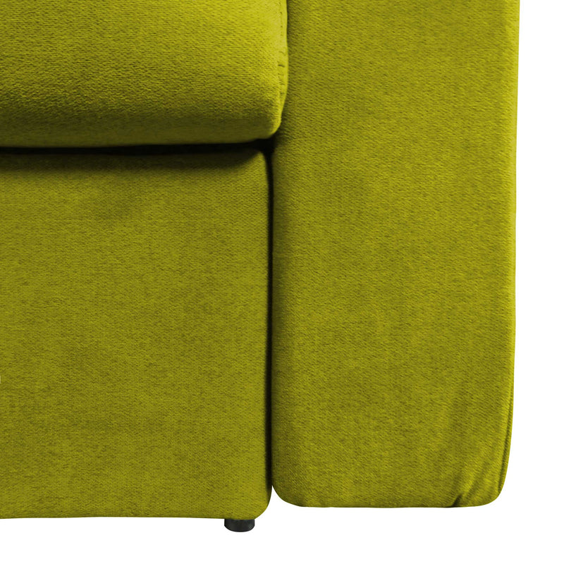 baldiflex divano letto tony in tessuto verde particolare