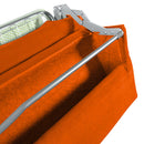 baldiflex divano letto willy tessuto arancione apertura