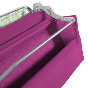baldiflex divano letto willy tessuto fucsia apertura