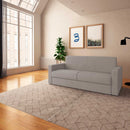 baldiflex divano letto willy tessuto grigio chiaro da destra