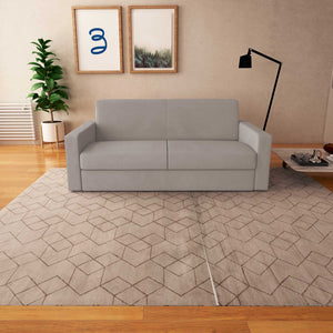 baldiflex divano letto willy tessuto grigio chiaro