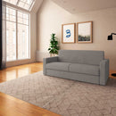 baldiflex divano letto willy tessuto grigio da destra