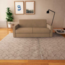 baldiflex divano letto willy tessuto grigio talpa frontale