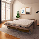 baldiflex divano letto willy tessuto rosa antico da destra aperto