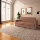 baldiflex divano letto willy tessuto rosa antico da destra